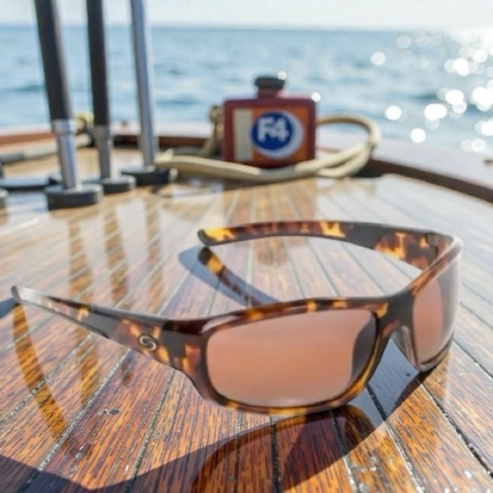 Strike King S11 Optics polarized Bristol shinny Tortoise sunglasses w/ DAB lens